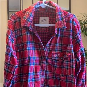 Hollister plaid button up